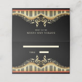 Thema voor Gold en Black Music Plaatskaartje (Buitenkant ongevouwen)