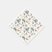 Thema voor het traceren van schapen- en landbouwhu servet (Hoek)