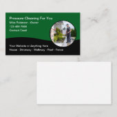 Thema voor het wassen onder druk visitekaartje (Voorkant / Achterkant)