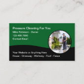 Thema voor het wassen onder druk visitekaartje (Voorkant)