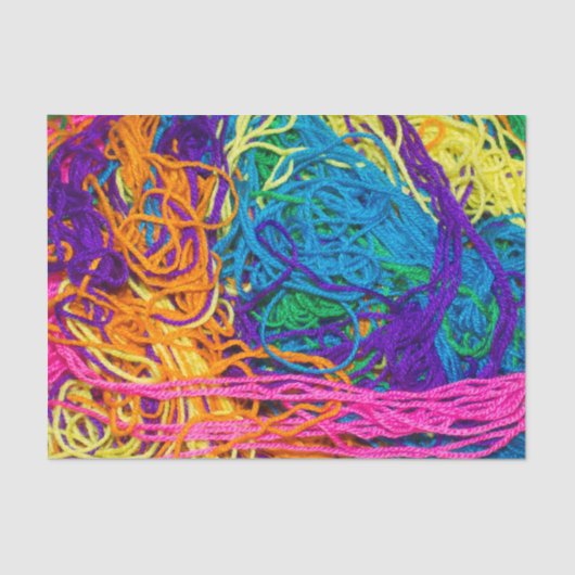 Thema voor kruising met Garens en breiwerk Tissuepapier (Voorkant)