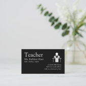Thema voor lerarenopleiding visitekaartje (Staand voorkant)