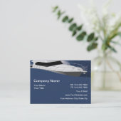 Thema voor mariene botten visitekaartje (Staand voorkant)