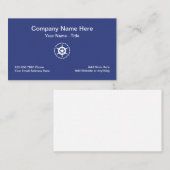 Thema voor mariene botten visitekaartje (Voorkant / Achterkant)