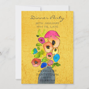 Thema voor moderne kleurrijke themabloemen kaart