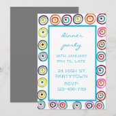 Thema voor moderne kleurrijke thematormatronen kaart (Voorkant / Achterkant)