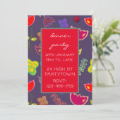 Thema voor moderne kleurrijke thematormatronen kaart (Staand voorkant)