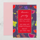 Thema voor moderne kleurrijke thematormatronen kaart (Voorkant / Achterkant)