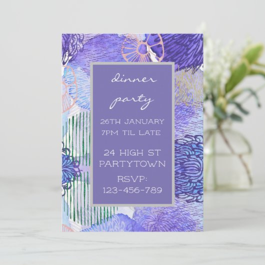 Thema voor moderne kleurrijke thematormatronen kaart (Staand voorkant)