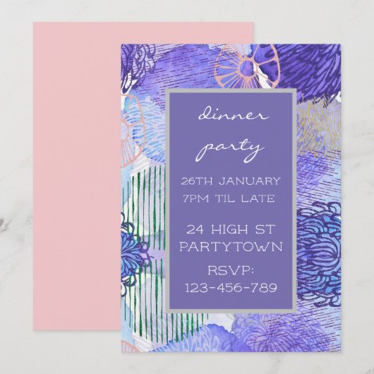 Thema voor moderne kleurrijke thematormatronen kaart (Voorkant / Achterkant)