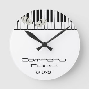 Thema voor muziekbedrijven ronde klok