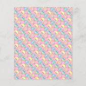 Thema voor pastel roze stekelboomkorren Baby showe Flyer (Achterkant)