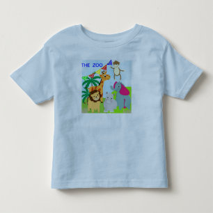 Thema voor snelle dierentuin kinder shirts