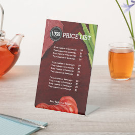 Thema voor steakrestaurant personaliseren reclamebord met voetstuk
