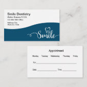 Thema voor tandheelkundige Benoeming Visitekaartje (Voorkant / Achterkant)