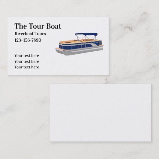 Thema voor toeristische Natuur Visitekaartje (Voorkant / Achterkant)