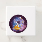 Thema voor ultraruimteraketten op takoeken bedankjes labels (In situ)