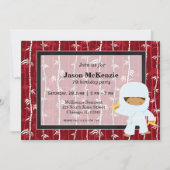 Thema voor verjaardag van Ninja Kaart (Voorkant)