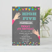 Thema voor vijf meisjes kaart (Staand voorkant)