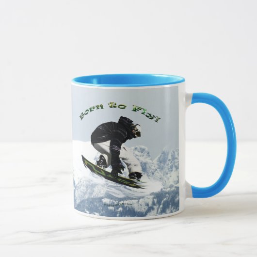 Thema voor wintersport in de wintersnede Cool Snow Mok (Rechts)