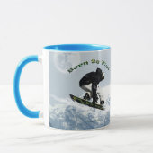 Thema voor wintersport in de wintersnede Cool Snow Mok (Links)