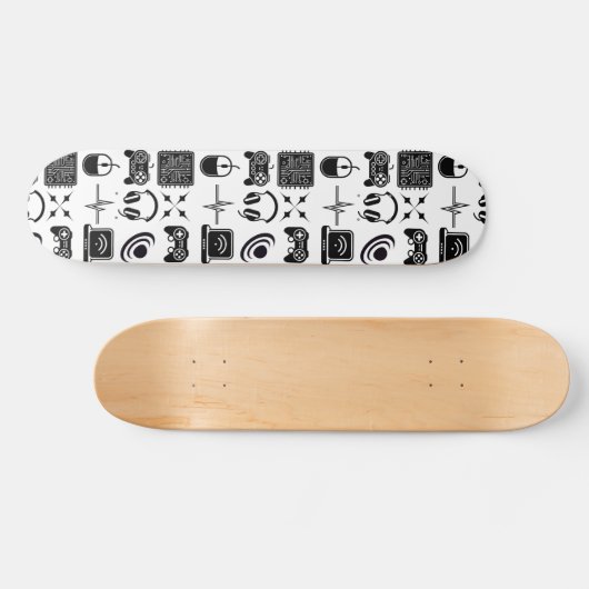 Thema voor zwart-witgames persoonlijk skateboard (Horizontaal)
