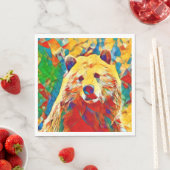 Thema waterverf digitale beren papieren servetten (Insitu)