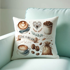 Thema-werpkussens voor koffiehuis kussen