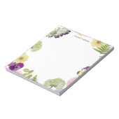 Thema Wilde Bloemen Aangepaste Naam Notitieblok (Linkerzijde)