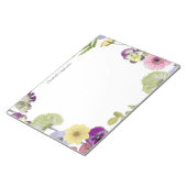 Thema Wilde Bloemen Aangepaste Naam Notitieblok (Schuin)