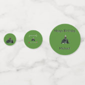 Thema: Wilde Groene Gorilla Feestje Confetti (Voorkanten)