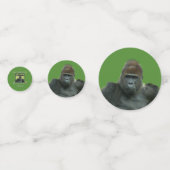 Thema: Wilde Groene Gorilla Feestje Confetti (Achterkanten)