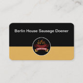 Thema worst barbeque restaurant visitekaartje (Voorkant)