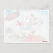 Thema zeehondenvarken Anchor Starfish Beach Briefkaart (Achterkant)