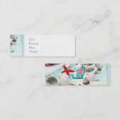 Thema zeehondenvarken Anchor Starfish Beach Mini Visitekaartje (Voorkant / Achterkant)