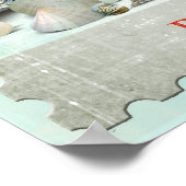 Thema zeehondenvarken Anchor Starfish Beach Poster (Hoek)