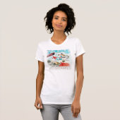 Thema zeehondenvarken Anchor Starfish Beach T-shirt (Voorkant volledig)