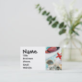 Thema zeehondenvarken Anchor Starfish Beach Visitekaartje (Staand voorkant)