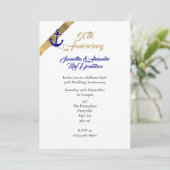 Thema zeilen 50ste trouwdag kaart (Staand voorkant)