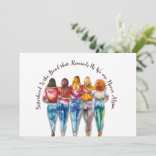 Thema: Zusterband  Kaart (Staand voorkant)