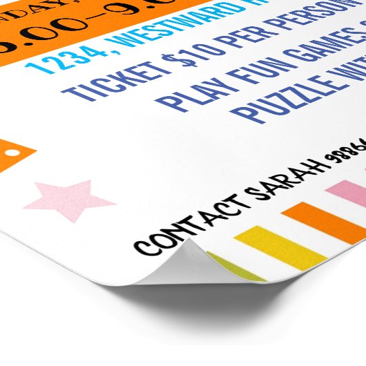 themaevenement "GAMES NGHT" Poster (Hoek)