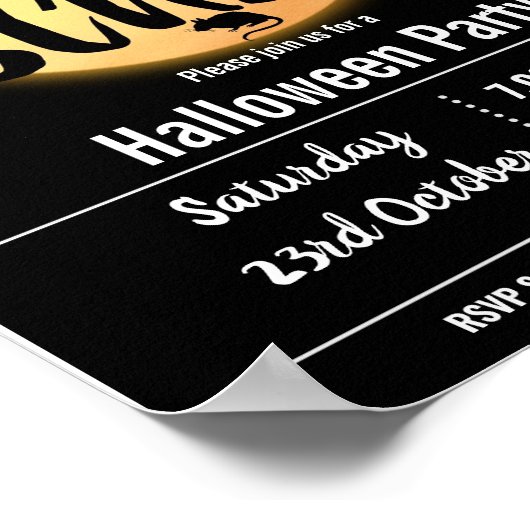 themaevenement van de partij Halloween Poster (Hoek)