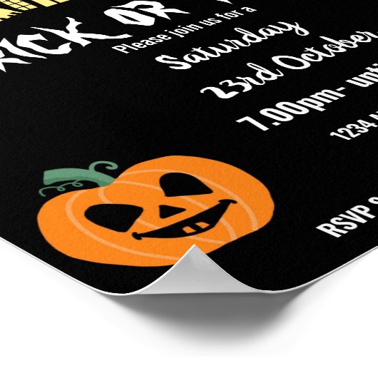 themaevenement van de partij Halloween Poster (Hoek)