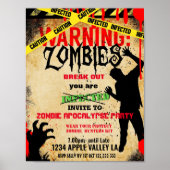 themaevenement zombie poster (Voorkant)