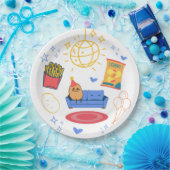 themafeest aardappelen papieren bordje (Feest)