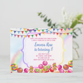 themagedag snoep Kandyland Kaart (Staand voorkant)