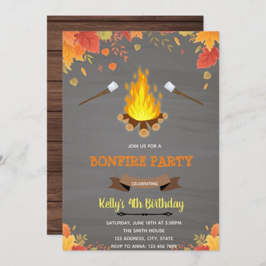 themagepartij herfst - brandweer kaart (Voorkant / Achterkant)