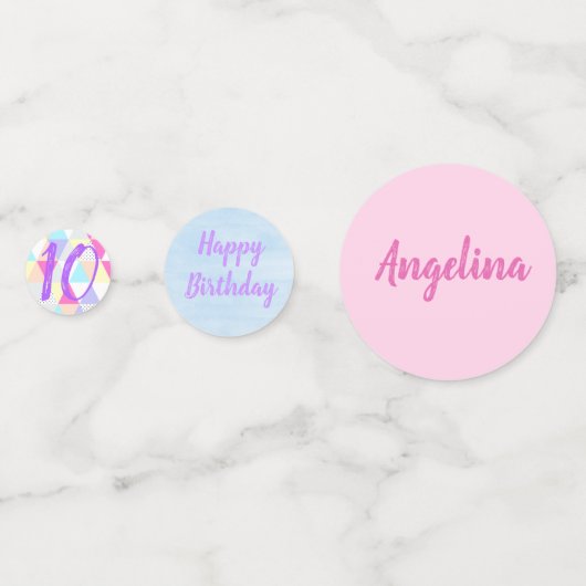 themalag van 80 jaar, roller schaats party confetti (Achterkanten)