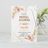 themapartij Marble golden roos Kaart (Staand voorkant)