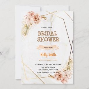 themapartij Marble golden roos Kaart